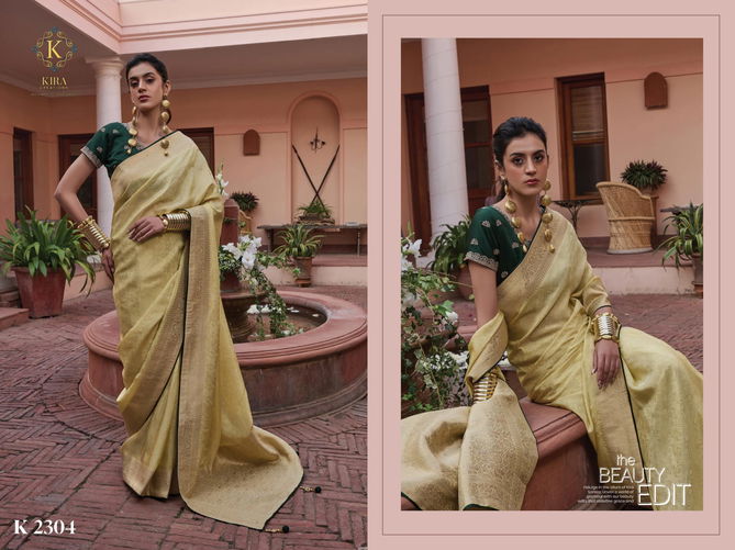 Kyara Silk Vol 1 By Kira K 1901 To 1906 Viscose Wedding Wear Sarees Wholesale Suppliers In India